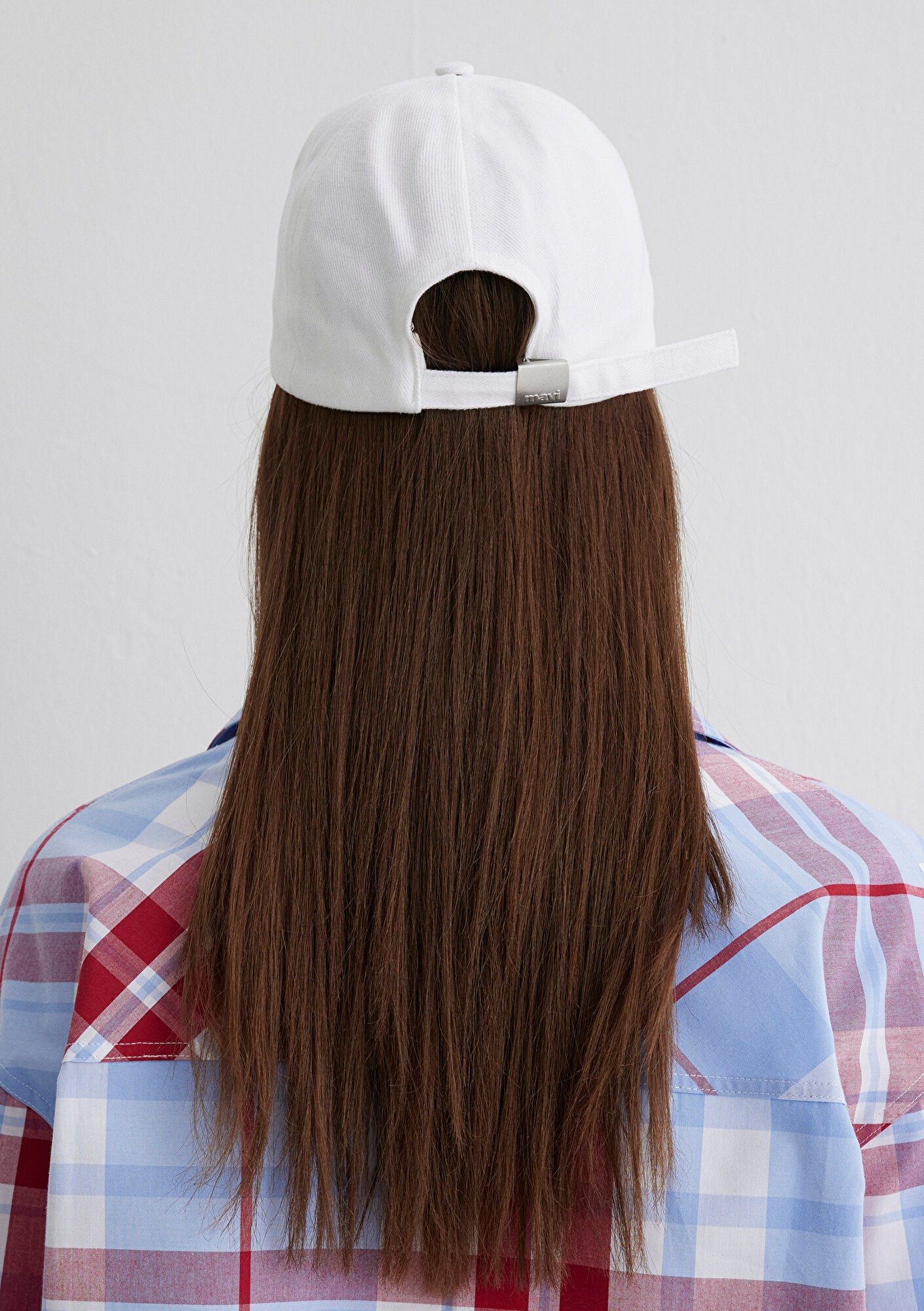 M Emroidered White Cap