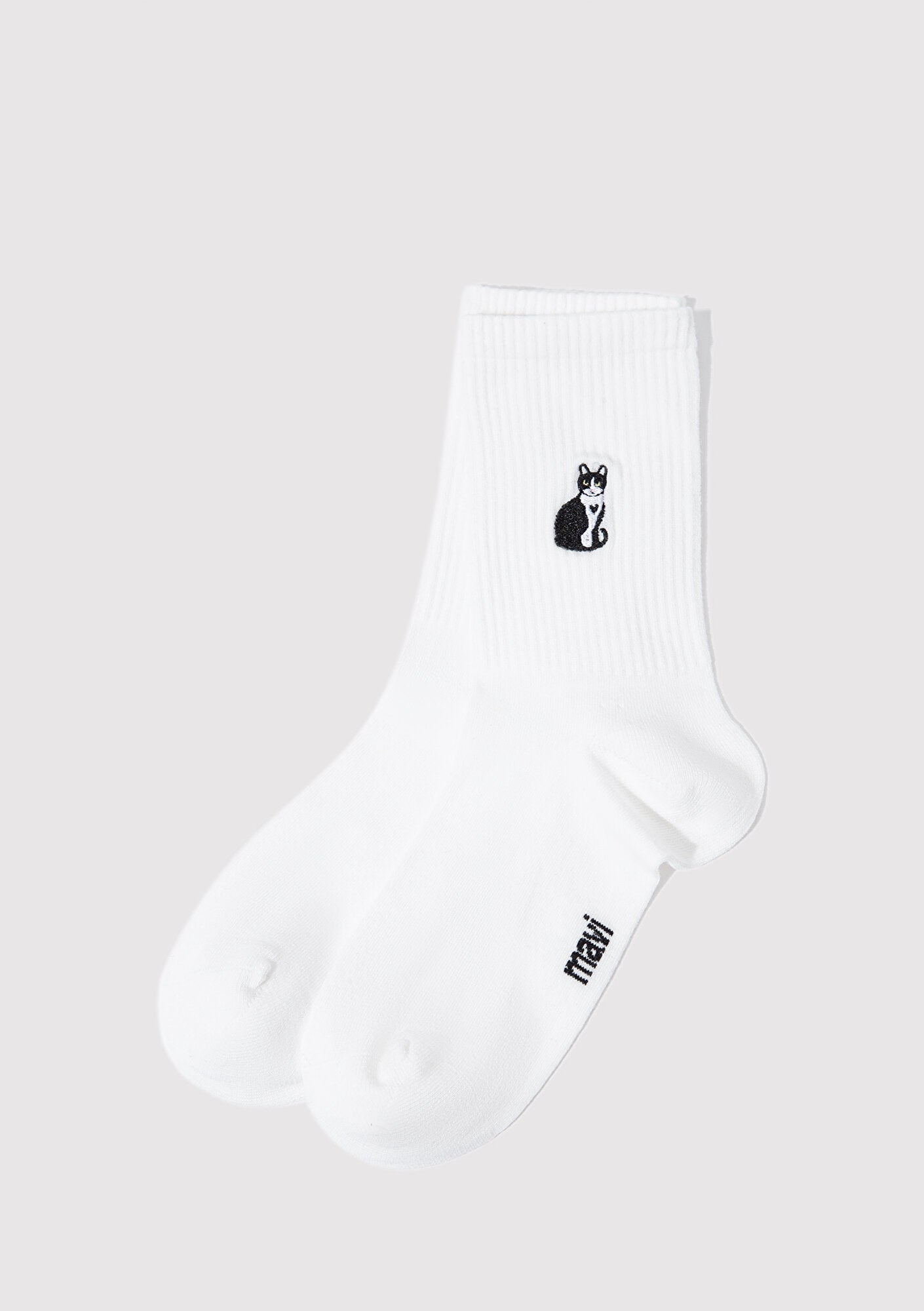 White Crew Socks