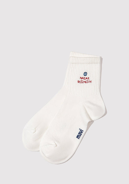 Emroidered Socket Socks