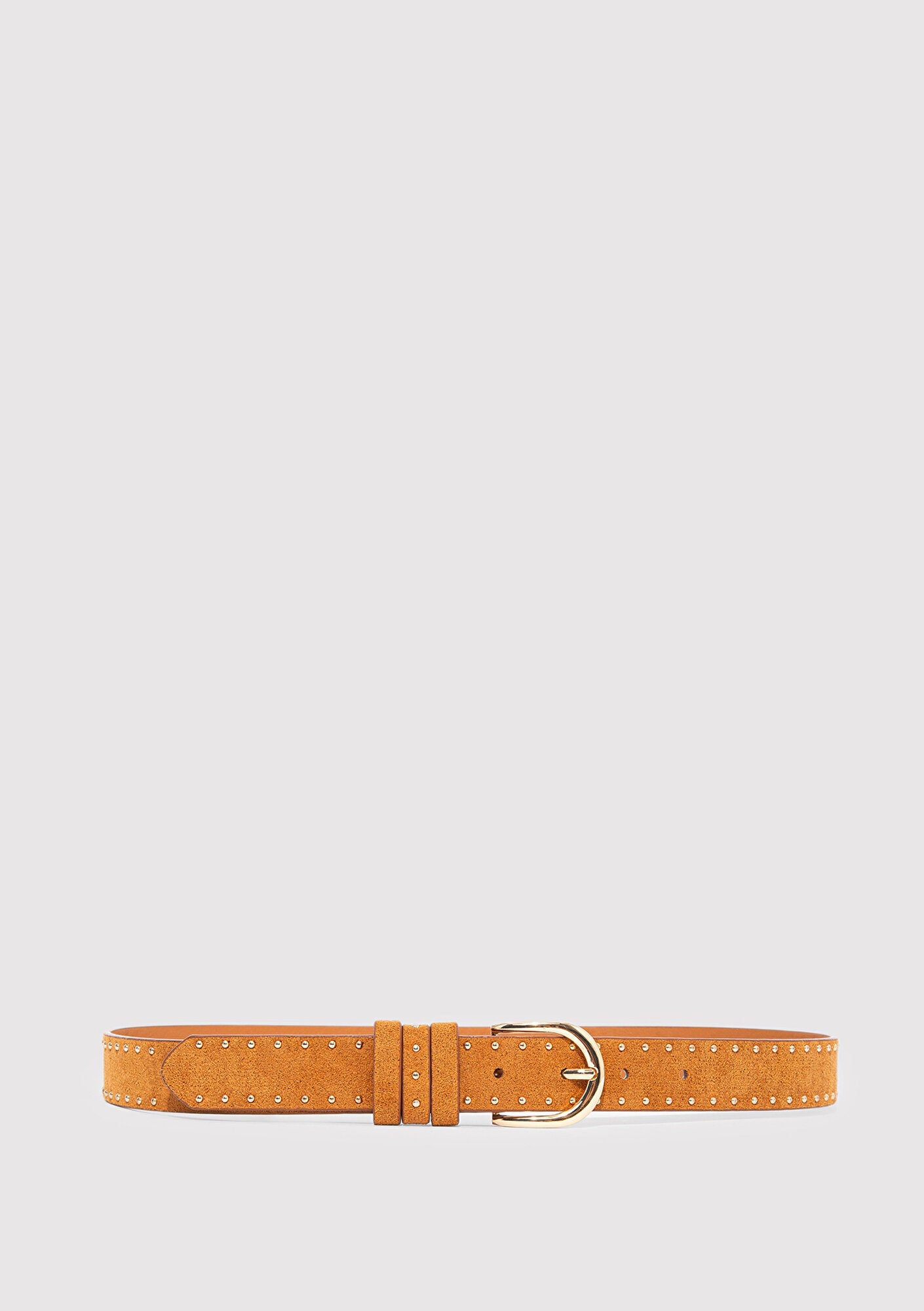 Brown Faux Leather Belt