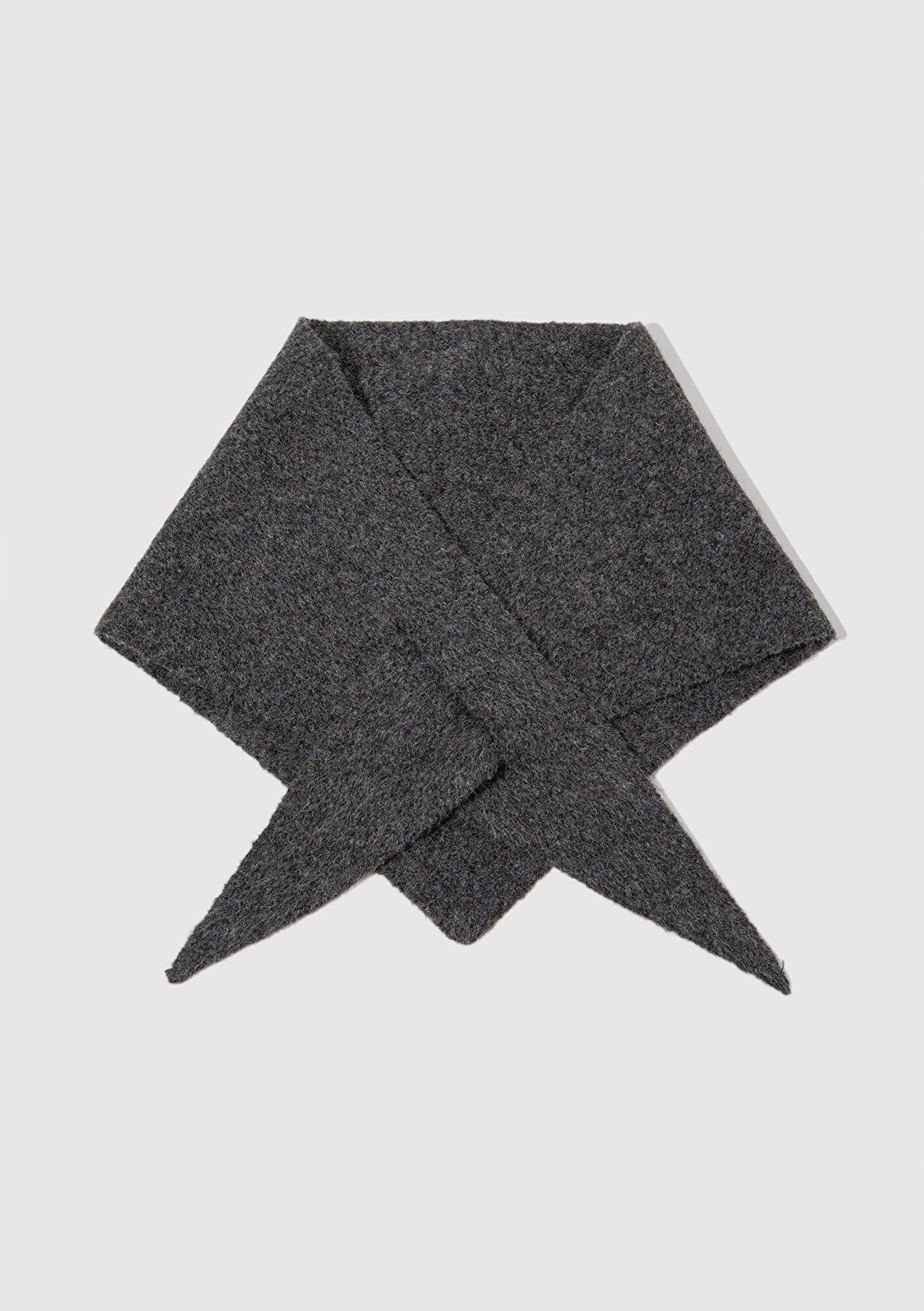 Wool Mix Grey Scarf