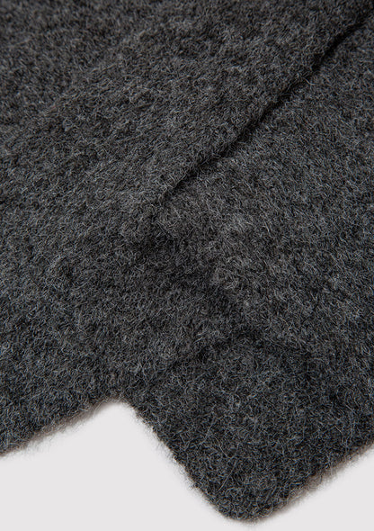 Wool Mix Grey Scarf