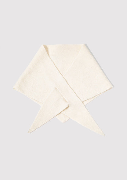 Wool Mix Ecru Scarf