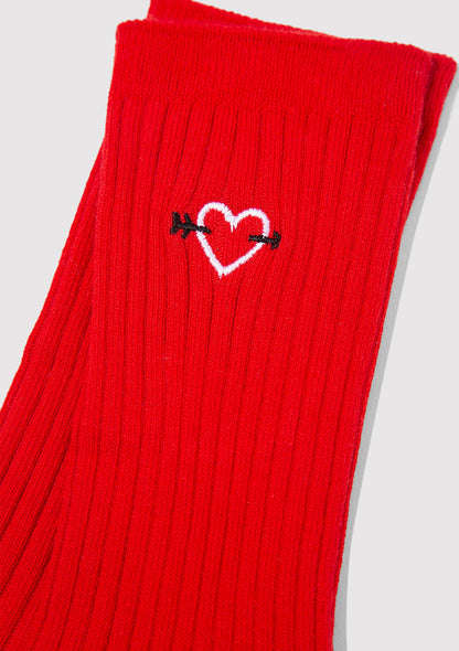 Red Socket Socks