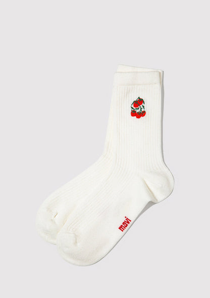 White Socket Socks