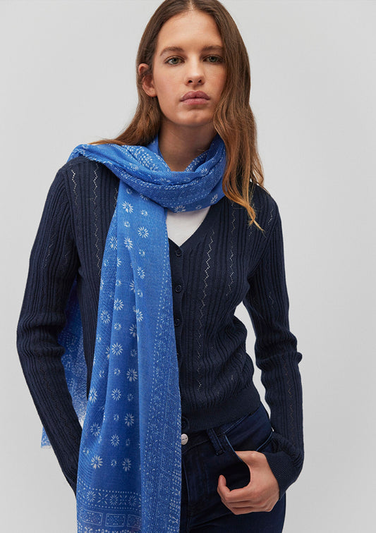 Printed Blue Shawl