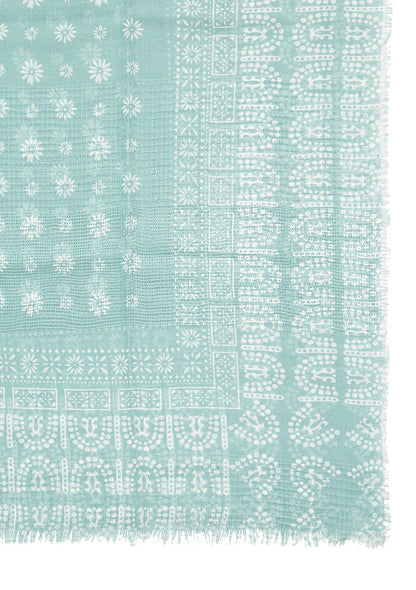 Printed Green Shawl