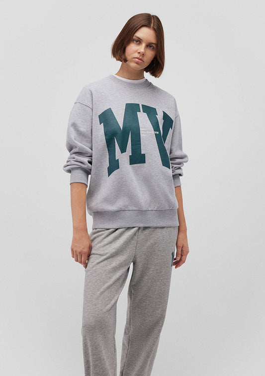 Mavi Logo Printed Grey Sweatshirt