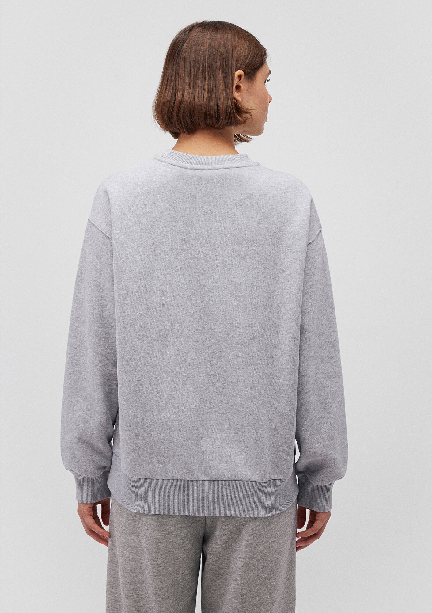 Mavi Logo Printed Grey Sweatshirt