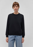 Crew Neck Black Sweatshirt