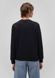 Crew Neck Black Sweatshirt