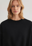 Crew Neck Black Sweatshirt