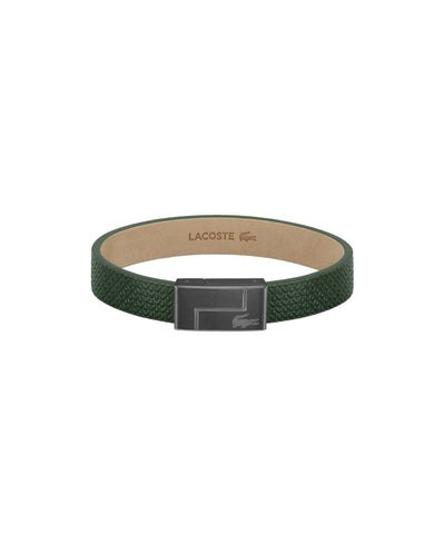 Lacoste Men Leather Bracelet Monogram Leather - 2040186