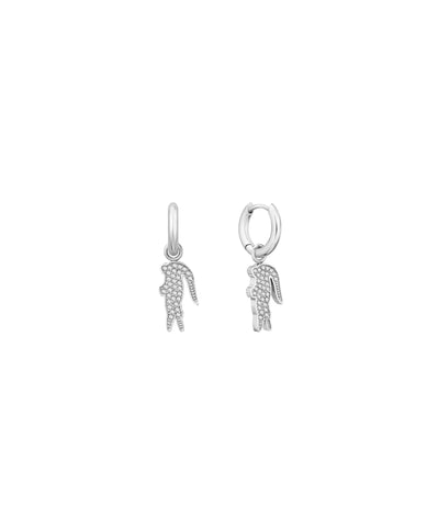 Lacoste Women Hoop Earrings Crocodile - 2040283