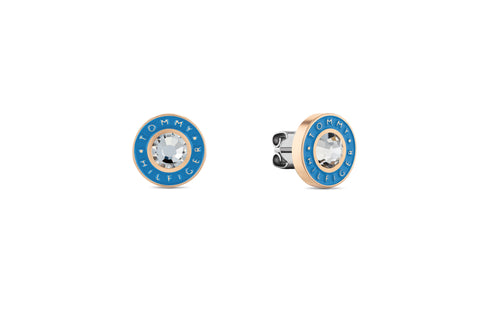 Tommy Hilfiger Women Stud Earrings Layered Enamel - 2780810