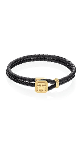 Tommy Hilfiger Men Leather Bracelet Monogram Leather - 2790531