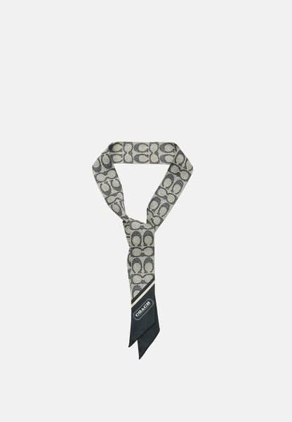 29C2783-Vintage Signature C Printed Silk Sinny-Midnight Navy