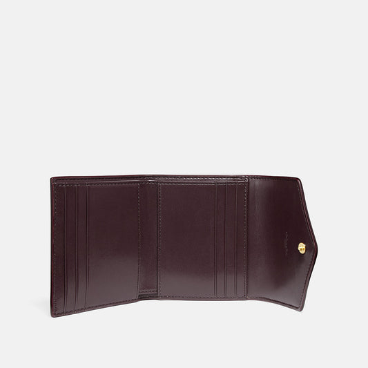Small Wallet In Colorblock Signature Canvas