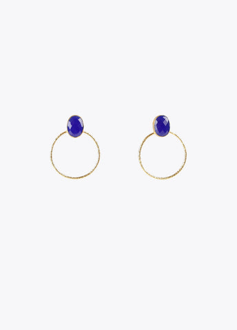 32410004-Hoop earrings-Blue