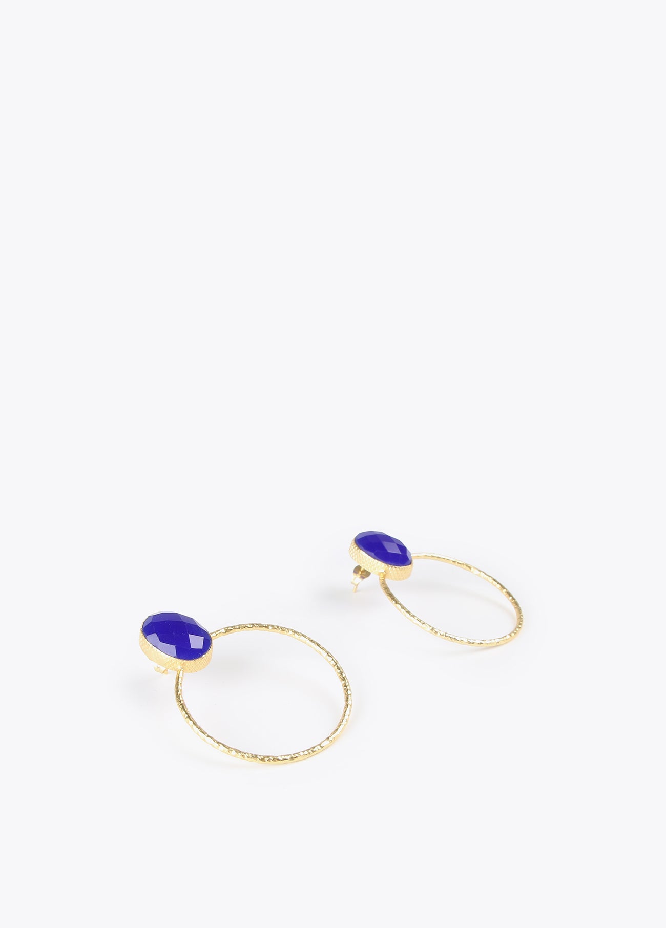 32410004-Hoop earrings-Blue