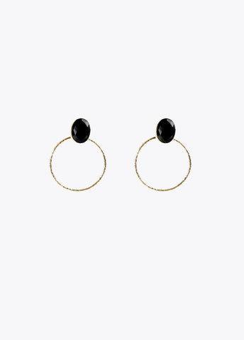 32410004-Hoop earrings-Black