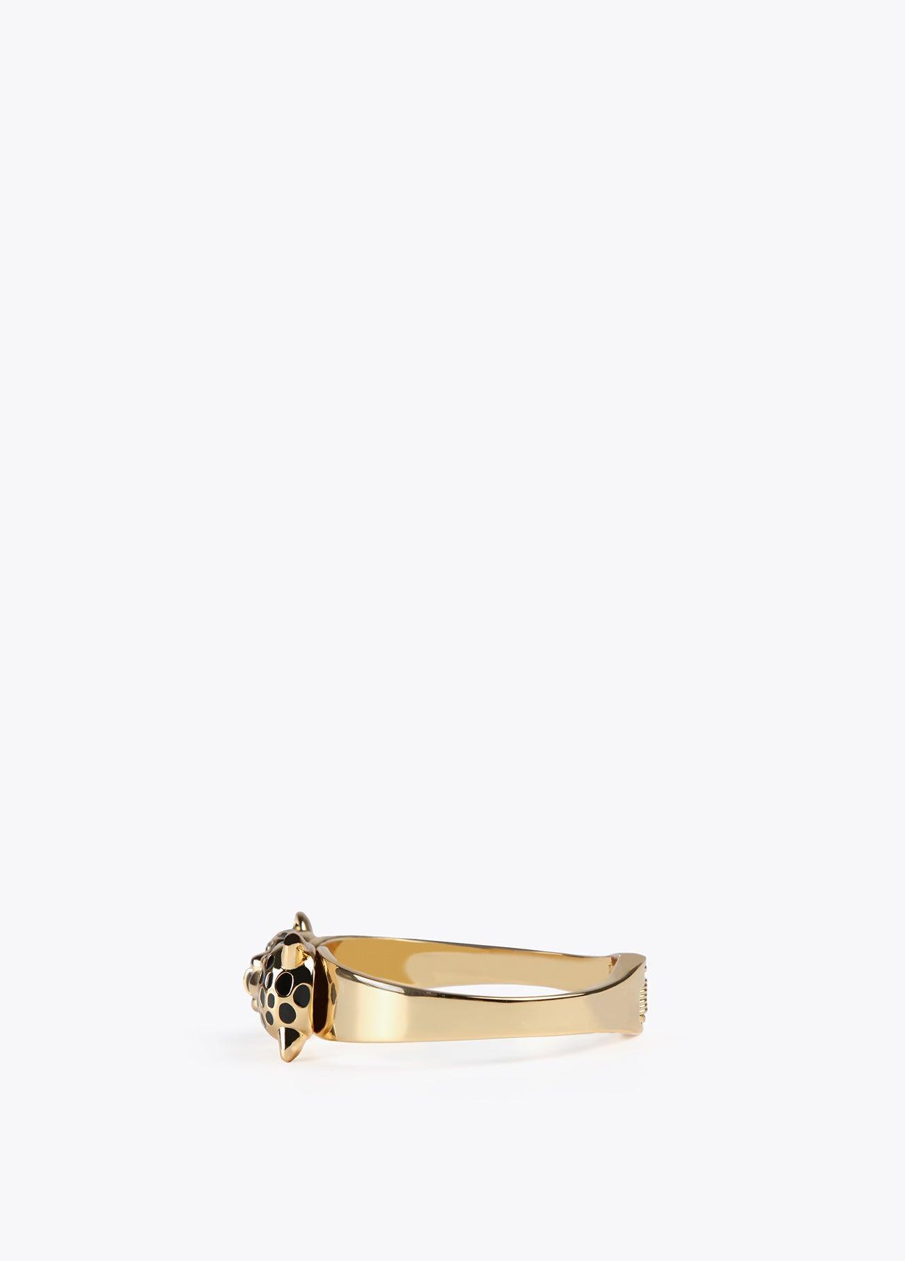 32413002-Bracelet with leopard heads-Golden