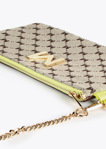 32424001-Monogrammed clutch-Beige