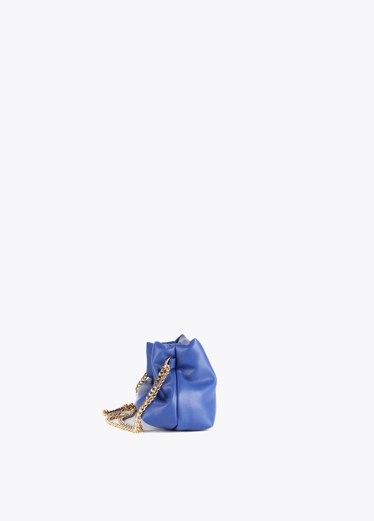 32427004-Mini quilted eco-leather shoulder bag-Blue