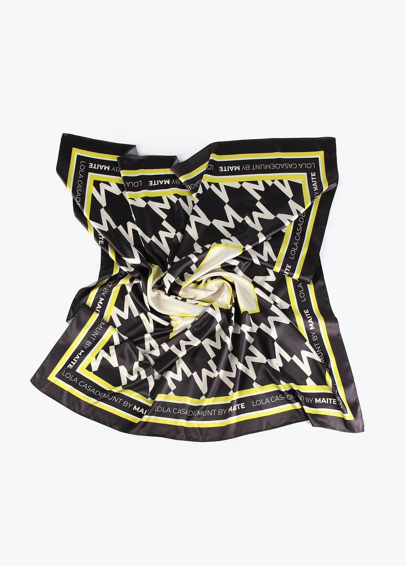 32442001-Two-tone logo scarf-Printed