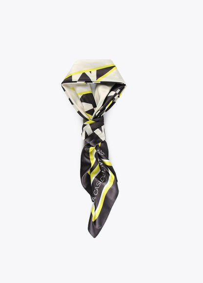 32442001-Two-tone logo scarf-Printed