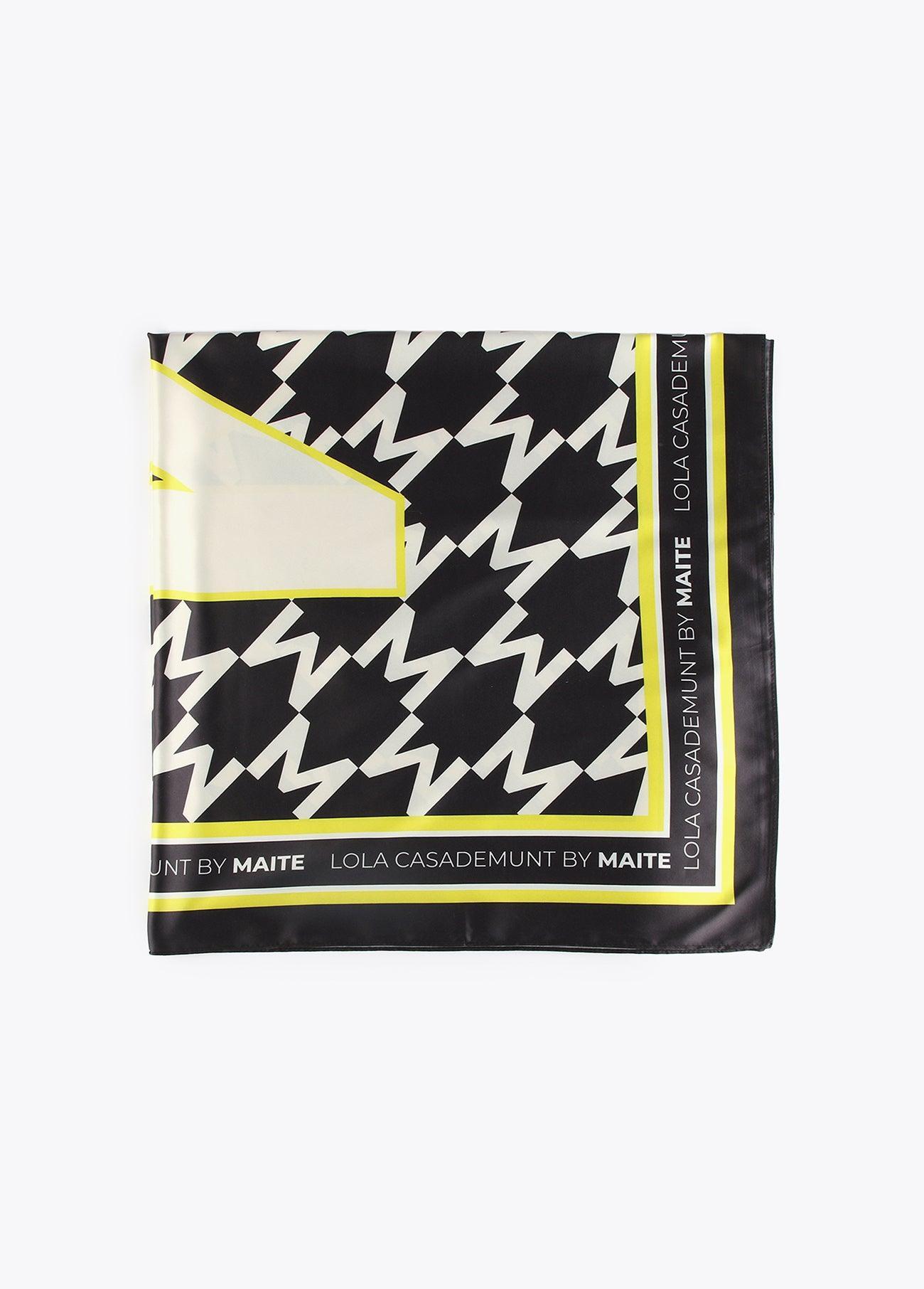 32442001-Two-tone logo scarf-Printed