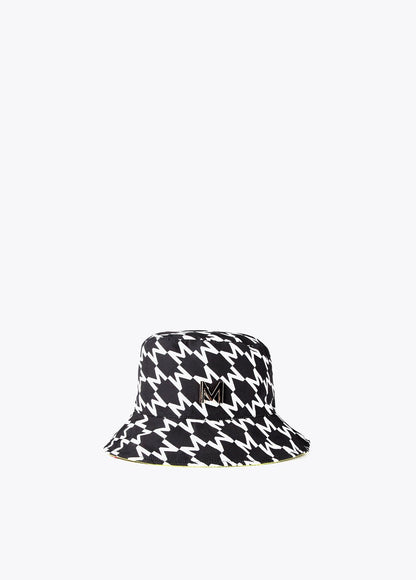 32451003-Laminated-effect logo hat-Black