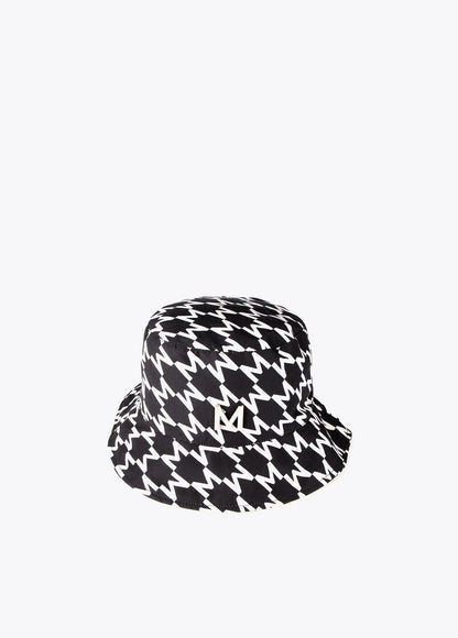 32451003-Laminated-effect logo hat-Black