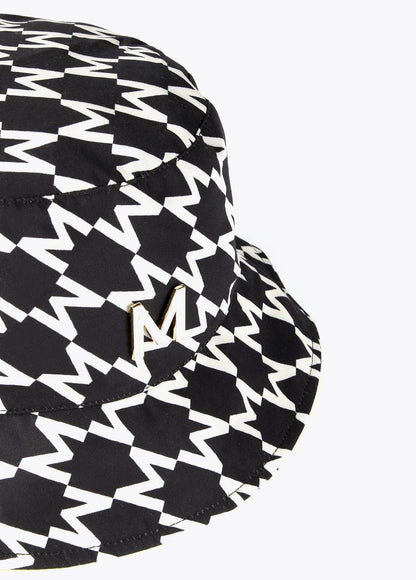 32451003-Laminated-effect logo hat-Black