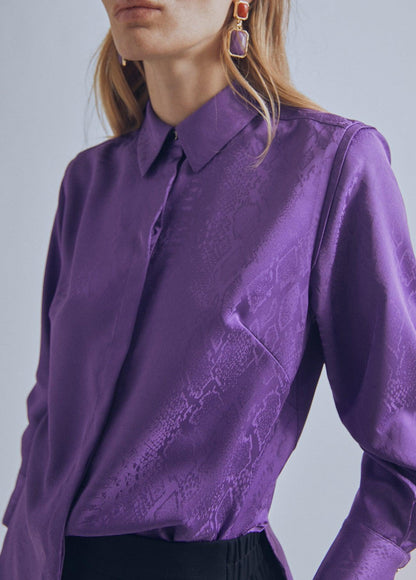 32460010-Jacquard shirt-Lilac