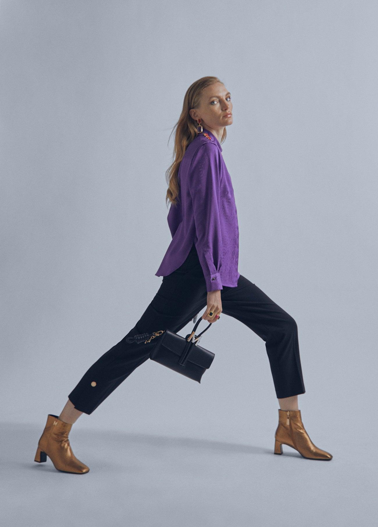 32460010-Jacquard shirt-Lilac