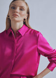 32460011-Basic satin shirt-Fuchsia