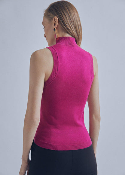32460013-Perkins collar top-Mauve