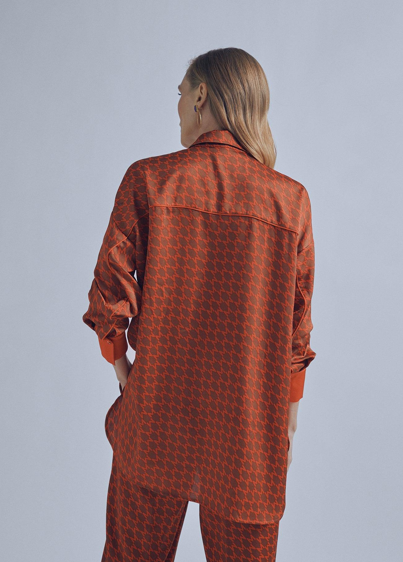32460016-Flowing shirt-Caramel