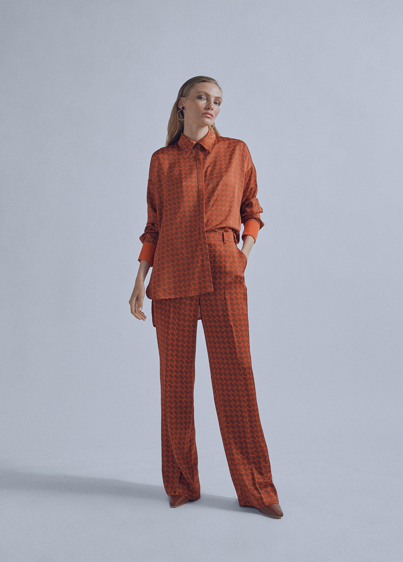 32460016-Flowing shirt-Caramel