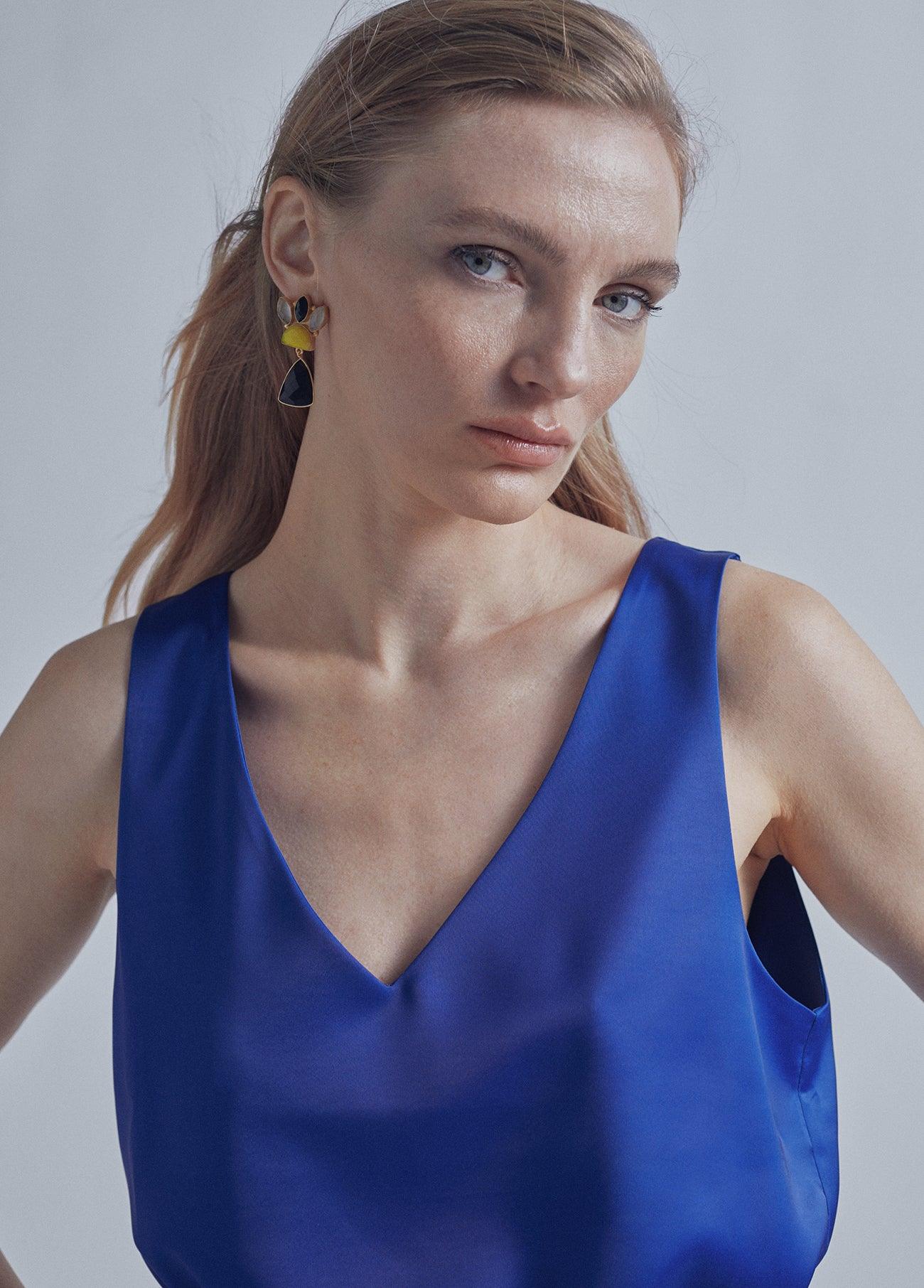 32460032-Strappy top-Blue