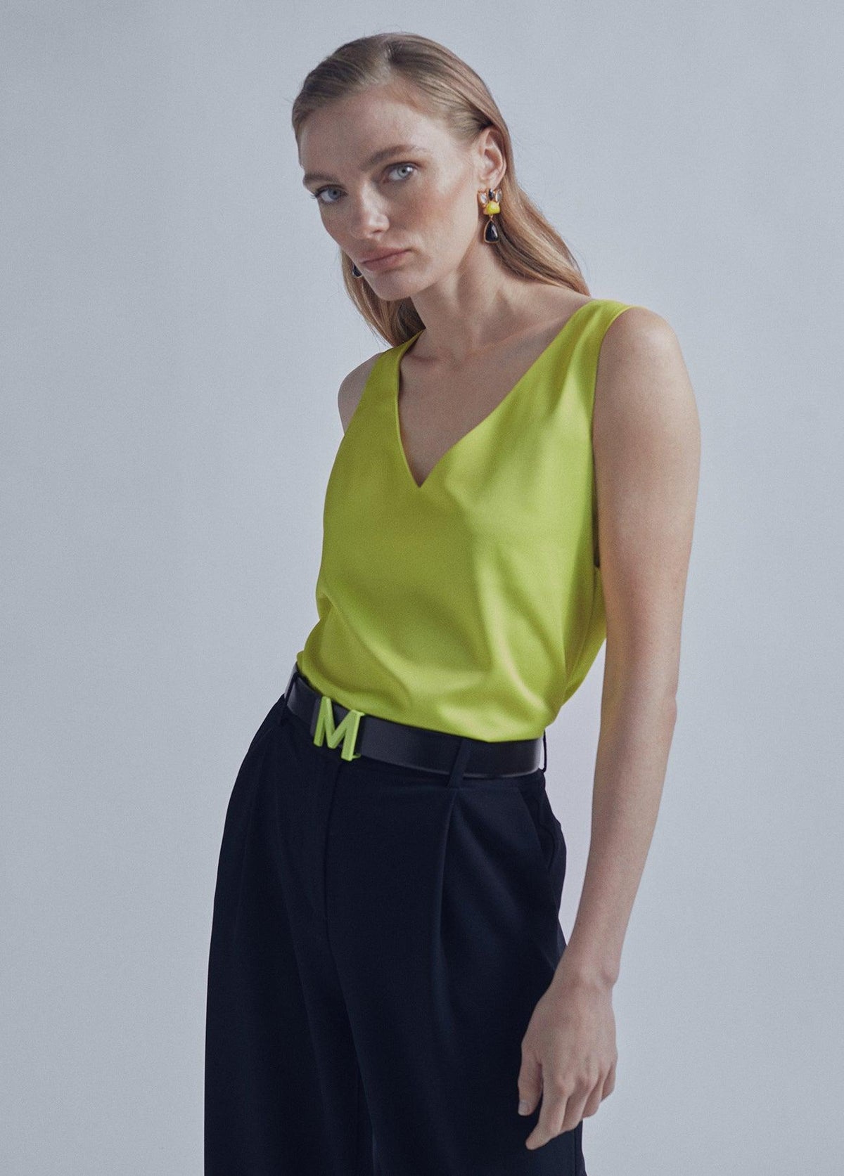 32460032-Strappy top-Lime
