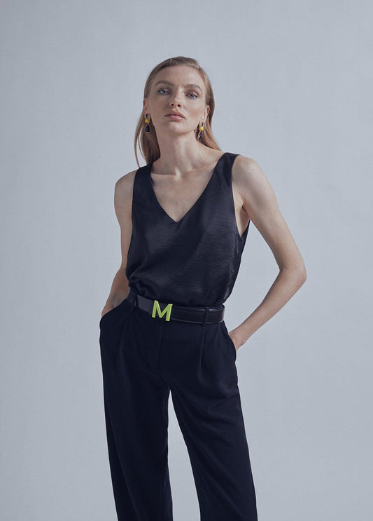 32460032-Strappy top-Black