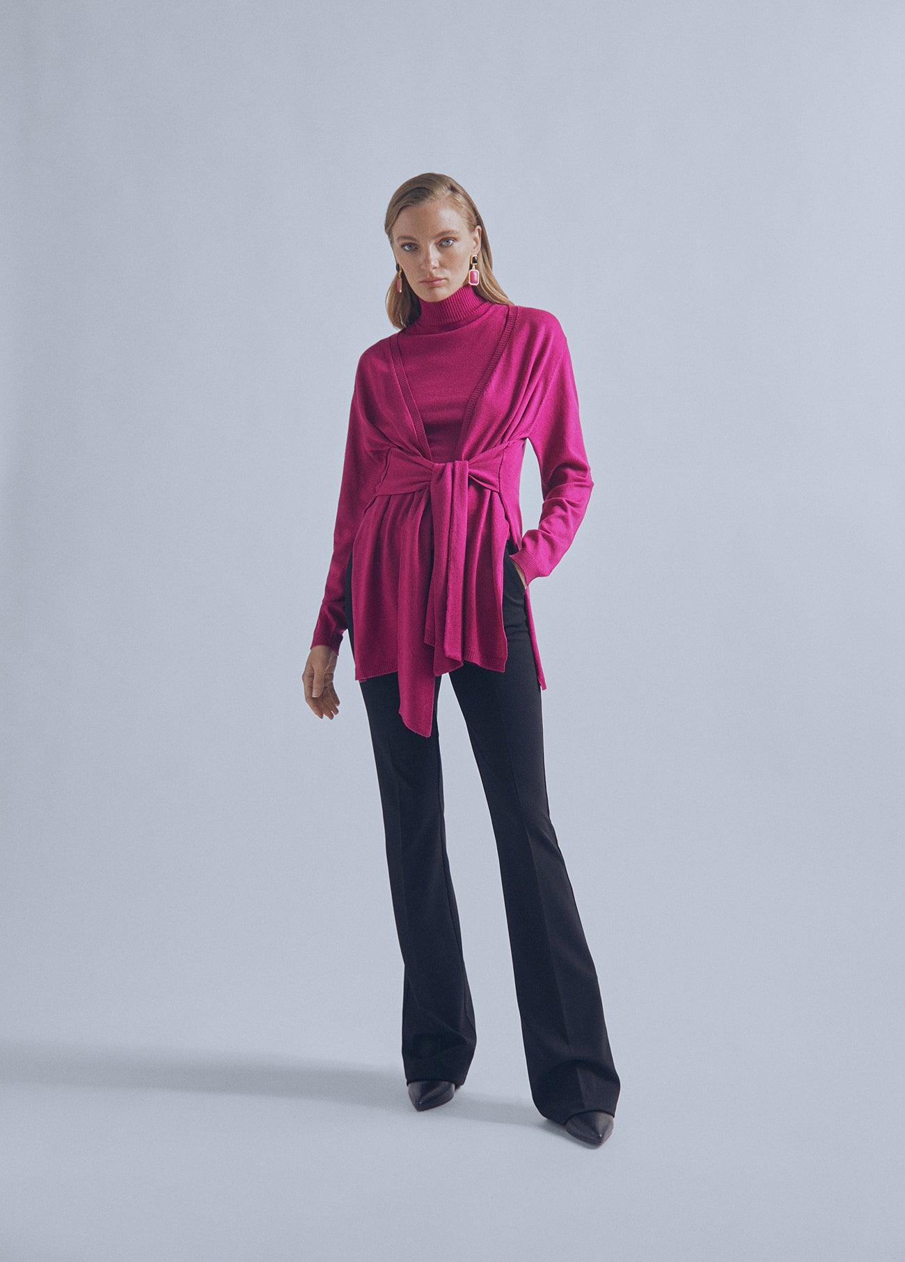 32461009-Bow dress-Mauve