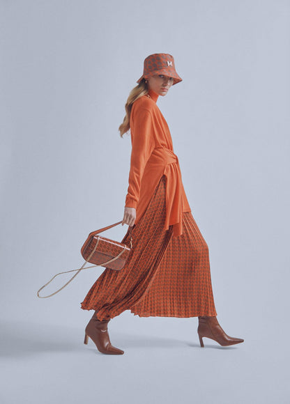 32461009-Bow dress-Orange