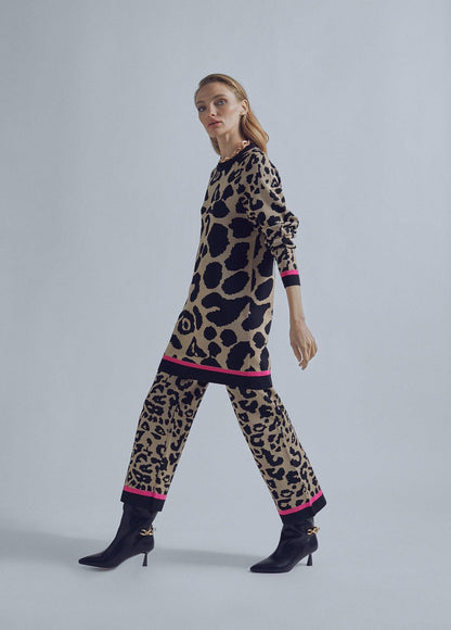 32461025-Animal print sweater-Multi