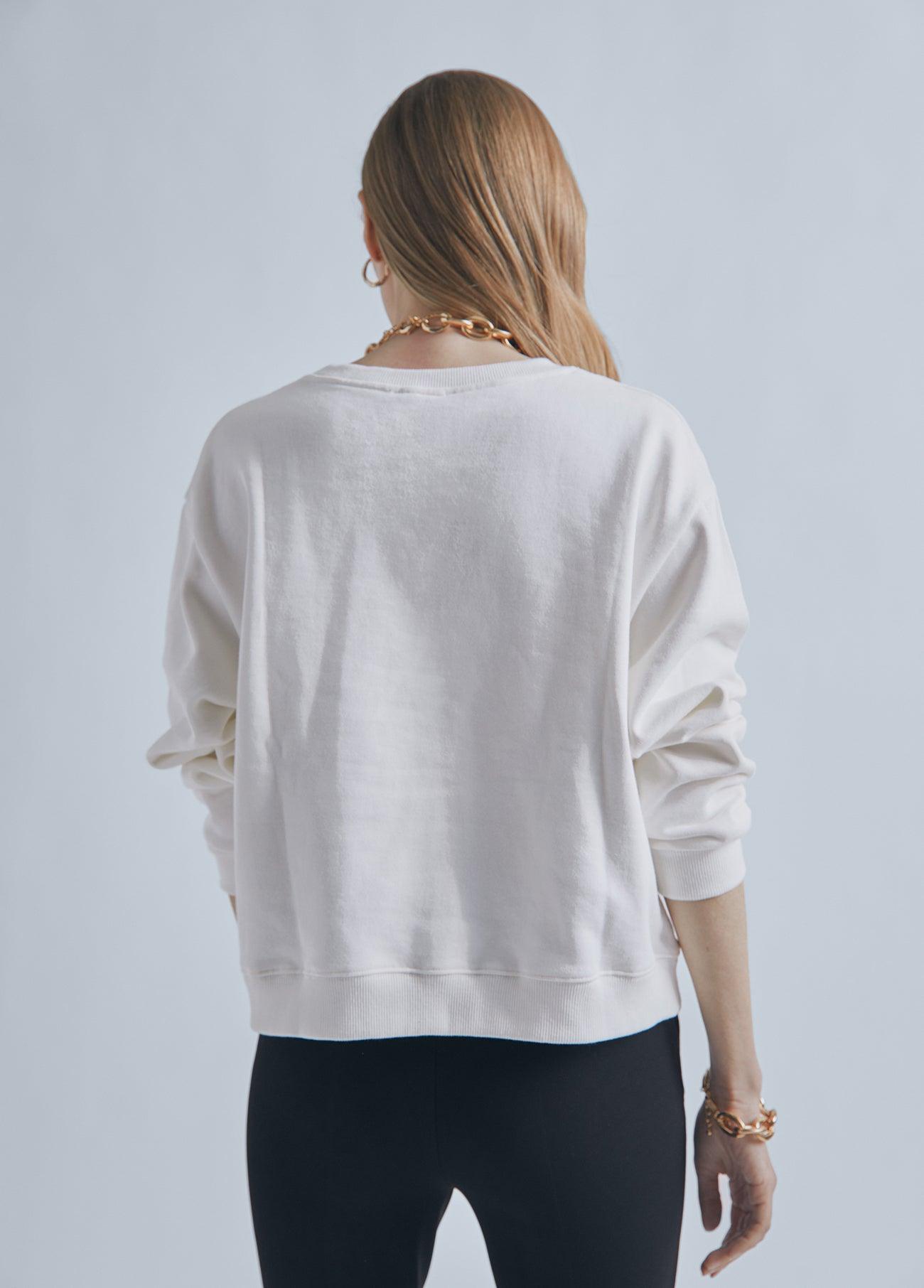 32462004-Sweatshirt with M rhinestone detail-Raw