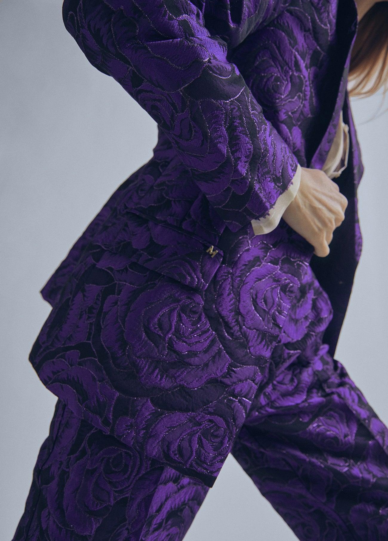 32463001-Jacquard blazer-Lilac