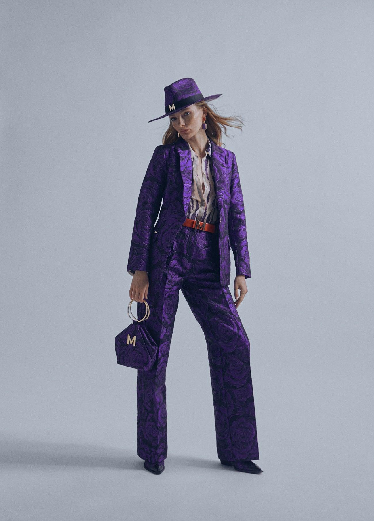 32463001-Jacquard blazer-Lilac