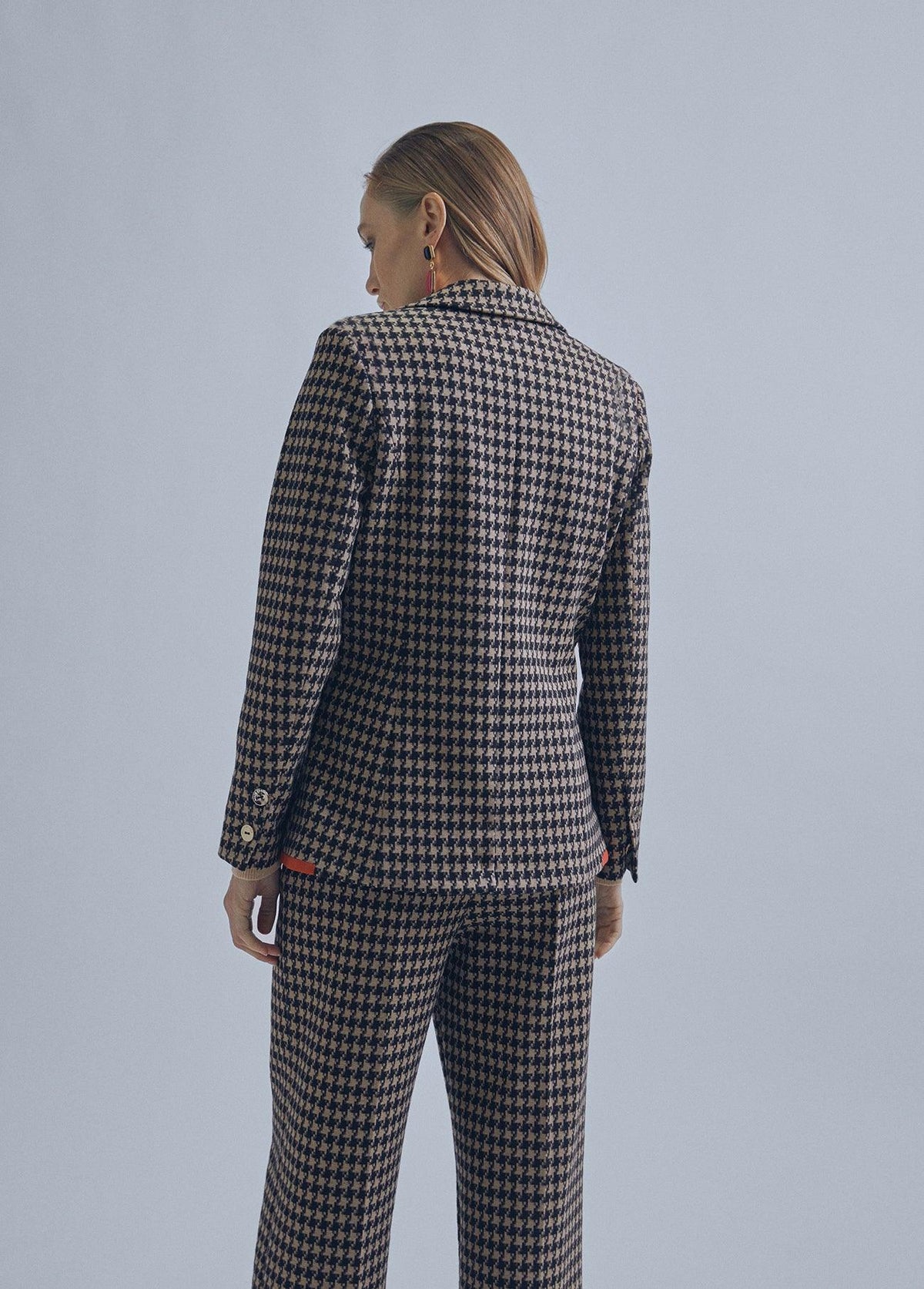 32463004-Houndstooth blazer-Multi